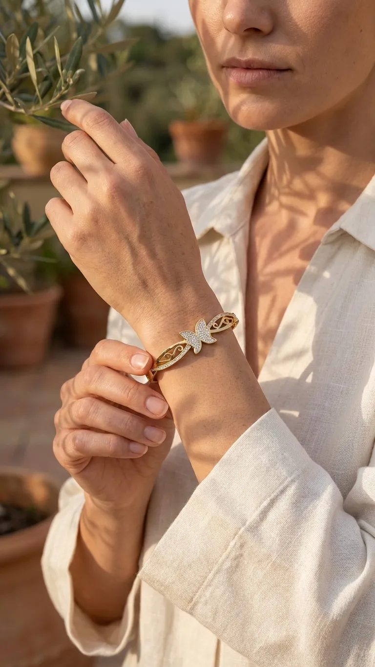 Butterfly Lace Bangle