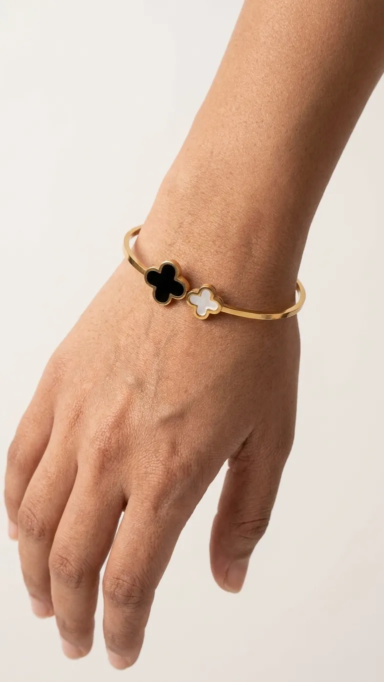 Twin Clover Cuff