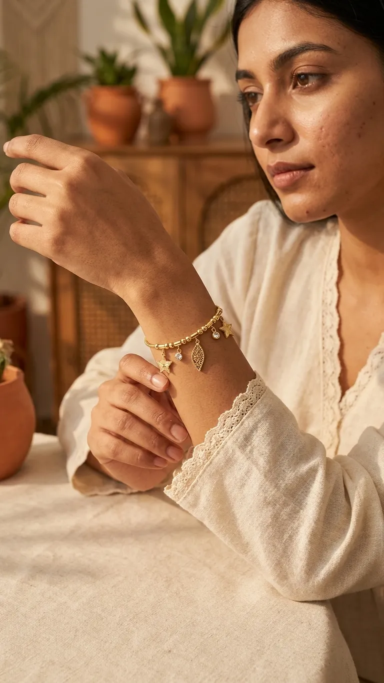 Star & Leaf Charm String
