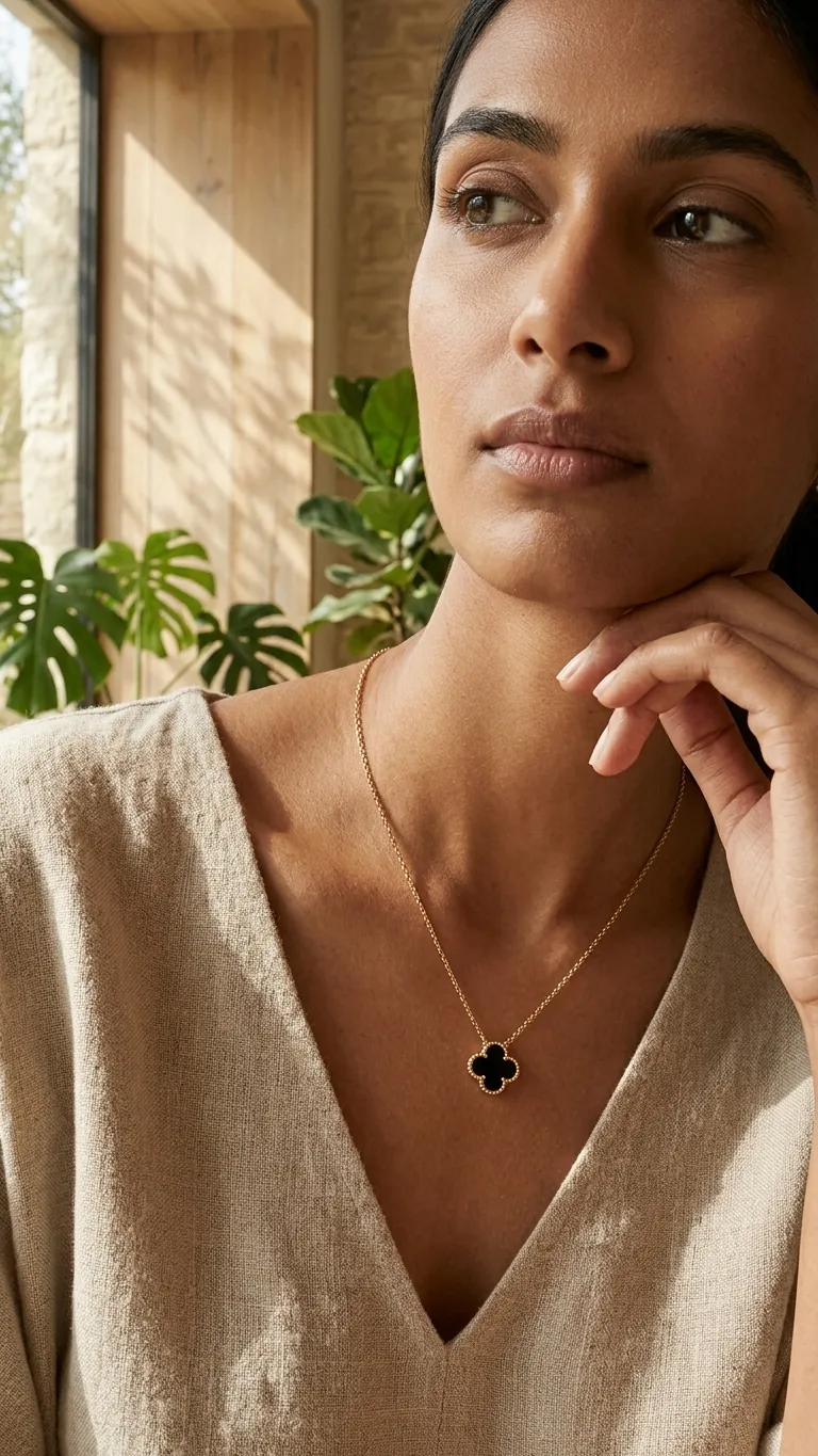 Noir Clover Pendant